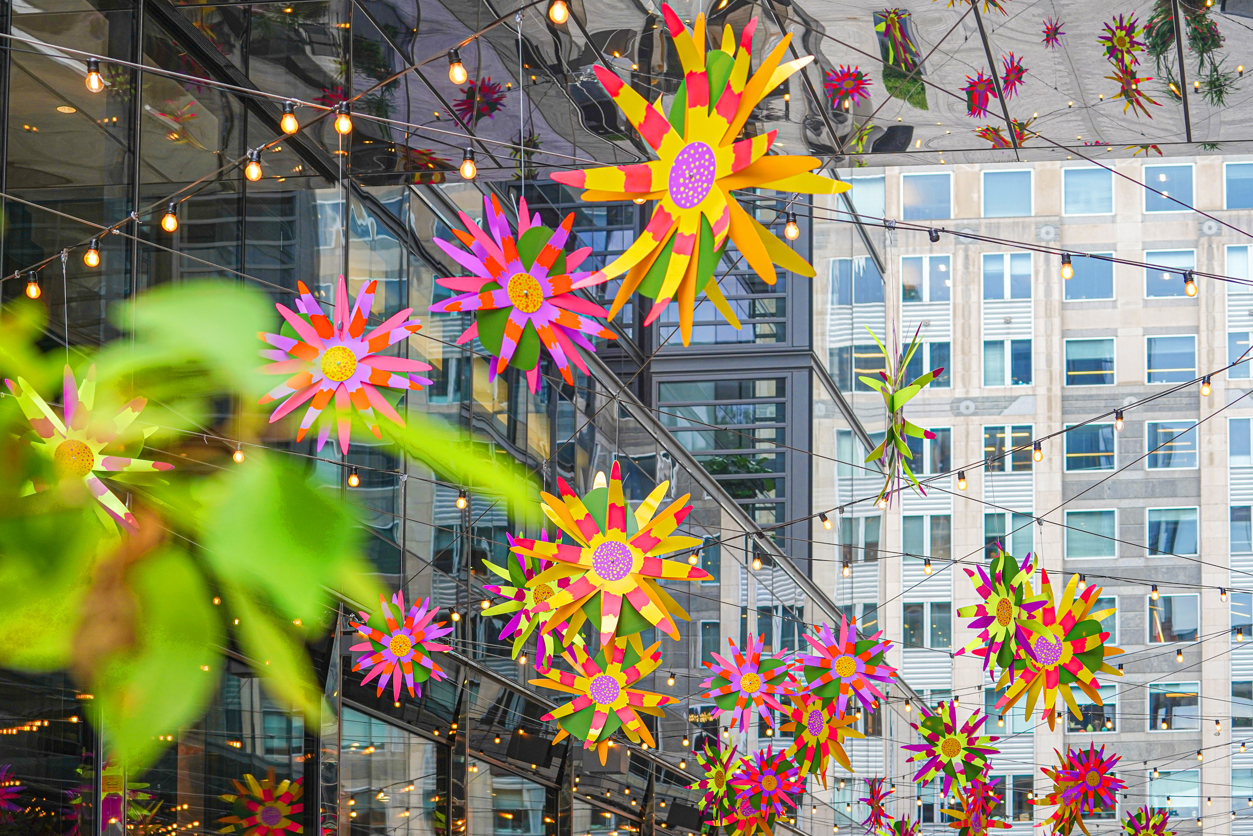Coneflower Installation by the local artist Phaan Howng