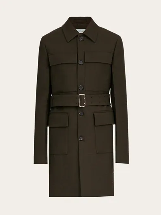 The Utilitarian Wool Coat: Ferragamo